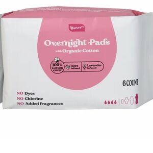 b.pure Overnight Pads with Organic Cotton new